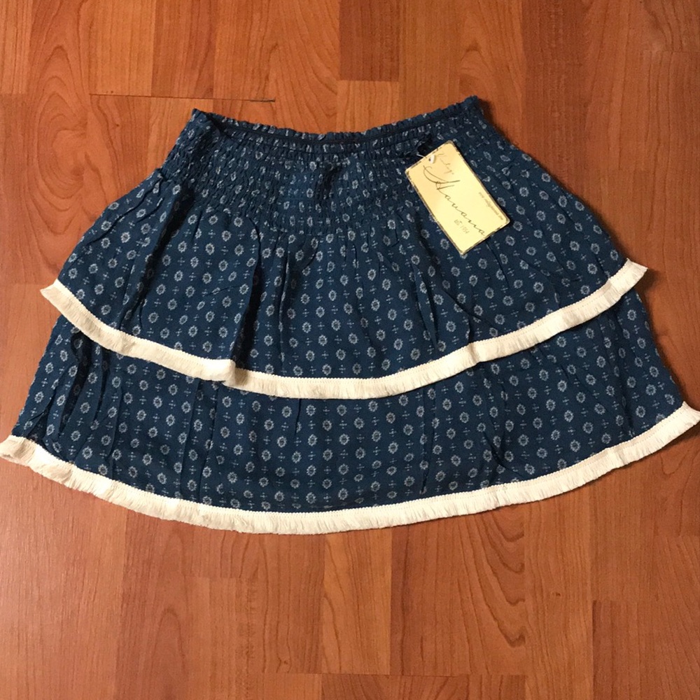 NWT Vintage Havana Ruffle Skirt